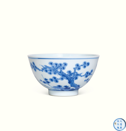 清康熙 仿成窑青花