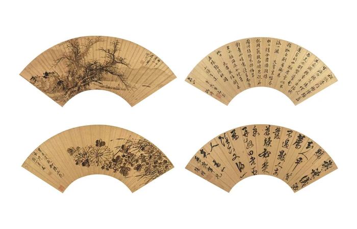 陈卓、夏森、冯浦、张楷、书画四帧